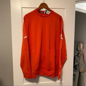 NEW Adidas Men's Game Player Crew Bright Orange Sweatshirt NWT Size XL X-Large